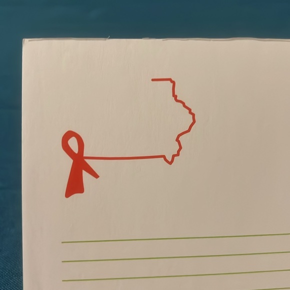 💝 10/$10 💝 Note Pad Red Ribbon (34 Pages) - Picture 3 of 8